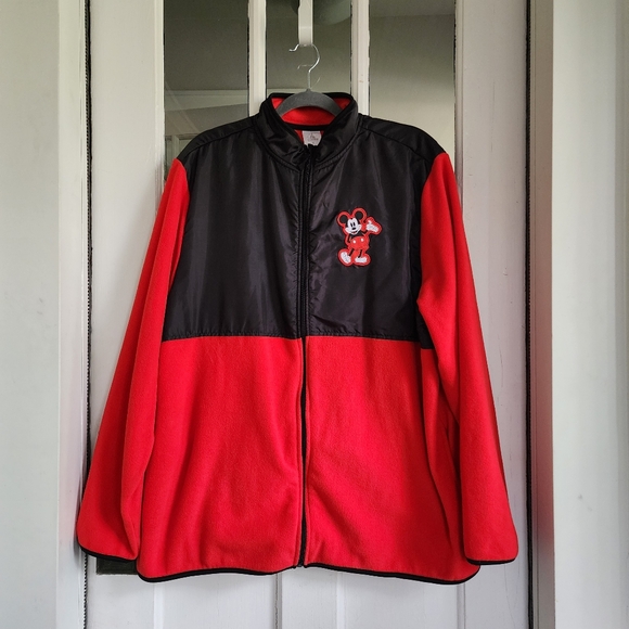 Disney Mickey Mouse Zip Up Fleece Jacket - Picture 1 of 7